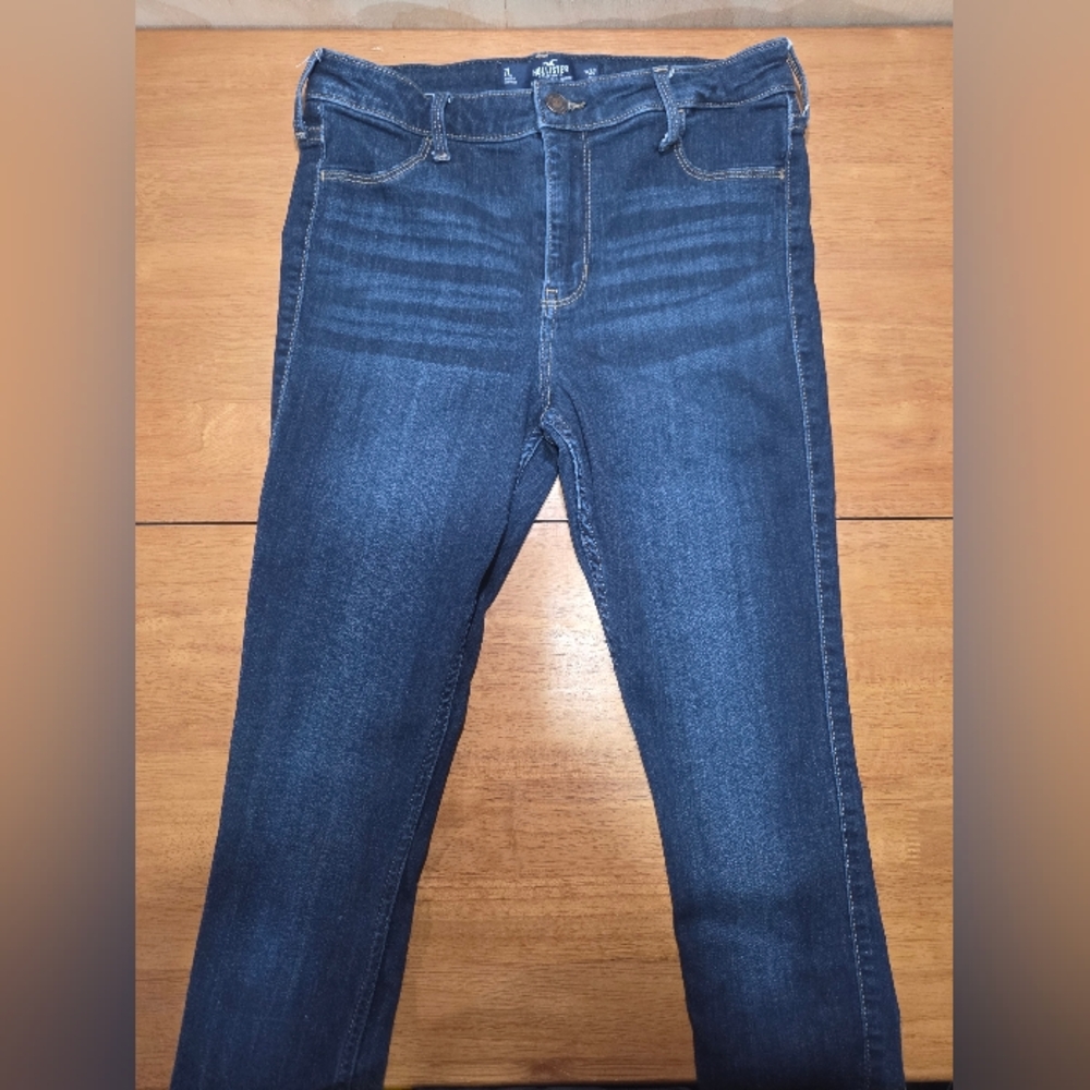Hollister High-Rise Jean Leggings Skinny Dark Wash Size 7L W28 L30‎